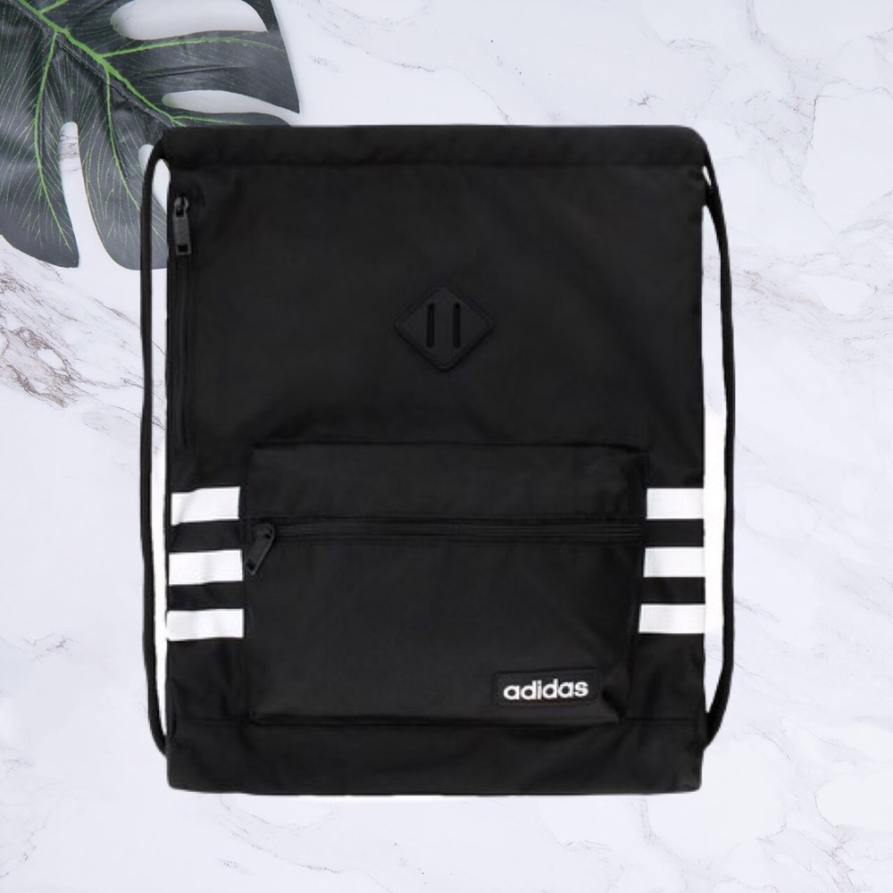Adidas Classic 3S Sackpack, Black/White NEW
